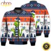 MLB Detroit Tigers Grinch Cute Christmas Bomber Jacket