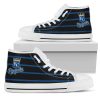 MLB Kansas City Royals Edge Straight Perfect Circle High Top Shoes
