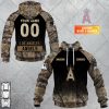 MLB Los Angeles Angels Custom Name Number Hunting Camouflage Pullover Hoodie