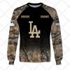 MLB Los Angeles Dodgers Custom Name Number Hunting Camouflage Sweatshirt