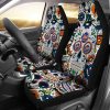 MLB New York Mets Party Skull Car Seat Covers