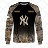 MLB New York Yankees Custom Name Number Hunting Camouflage Sweatshirt