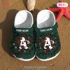 MLB Oakland Athletics Custom Name Broken Wall Crocs