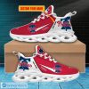 MLB Philadelphia Phillies Custom Name Red White Max Soul Shoes