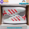 MLB Philadelphia Phillies Grey Red Stripes Stan Smith Shoes