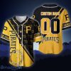 MLB Pittsburgh Pirates Custom Name Number Logo Baseball Jersey