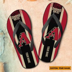 MLB Arizona Diamondbacks Custom Name New Edition Flip Flops