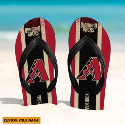 MLB Arizona Diamondbacks Custom Name New Edition Flip Flops