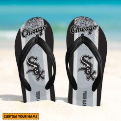 MLB Chicago White Sox Custom Name New Edition Flip Flops