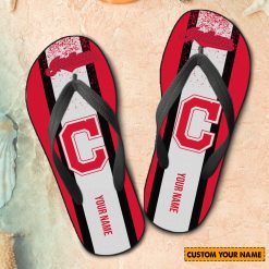 MLB Cleveland Indians Custom Name New Edition Flip Flops