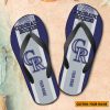 MLB Colorado Rockies Custom Name New Edition Flip Flops