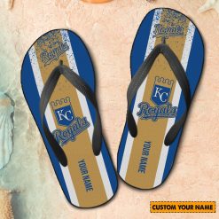 MLB Kansas City Royals Custom Name New Edition Flip Flops
