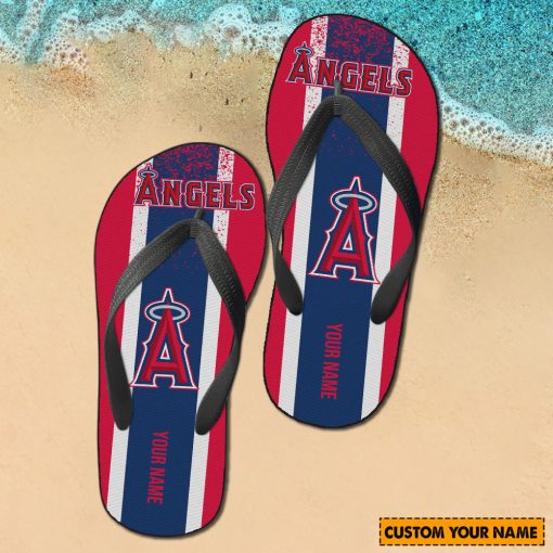 MLB Los Angeles Angels Custom Name New Edition Flip Flops