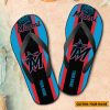 MLB Miami Marlins Custom Name New Edition Flip Flops