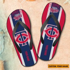 MLB Minnesota Twins Custom Name New Edition Flip Flops