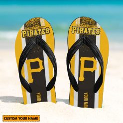 MLB Pittsburgh Pirates Custom Name New Edition Flip Flops