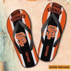 MLB San Francisco Giants Custom Name New Edition Flip Flops