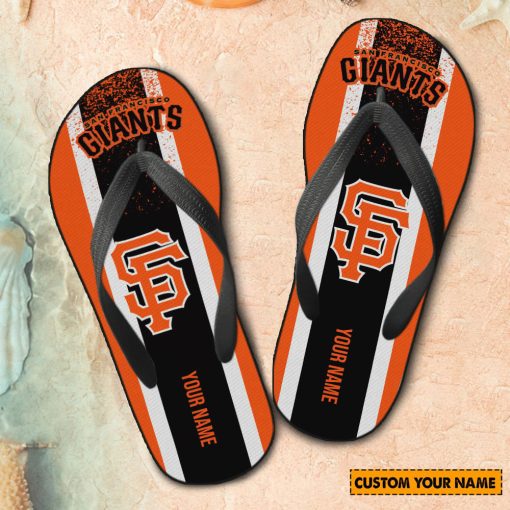 MLB San Francisco Giants Custom Name New Edition Flip Flops