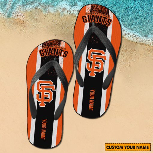MLB San Francisco Giants Custom Name New Edition Flip Flops