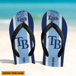 MLB Tampa Bay Rays Custom Name New Edition Flip Flops