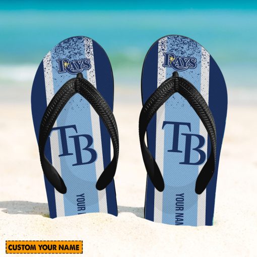 MLB Tampa Bay Rays Custom Name New Edition Flip Flops