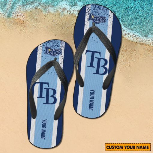 MLB Tampa Bay Rays Custom Name New Edition Flip Flops