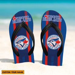 MLB Toronto Blue Jays Custom Name New Edition Flip Flops